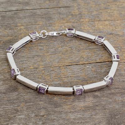 Amethyst tennis bracelet