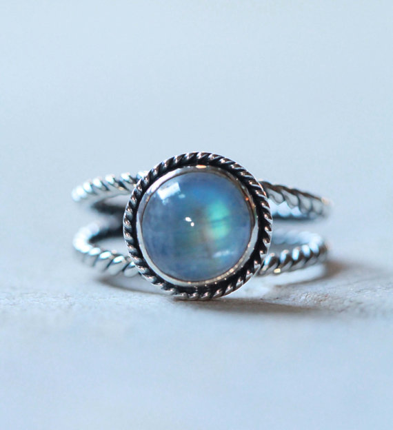 Boho, Moonstone Ring, Silver Ring, Moonstone, Moon Ring, Sterling Silver Ring, Gypsy, Boho Ring, Statement Ring, Gypsy Jewelry, Boho Chic