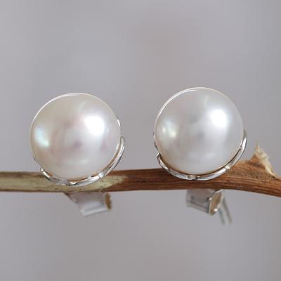  Cultured Pearl Stud Earrings