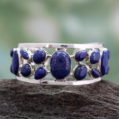 Lapis lazuli cuff bracelet