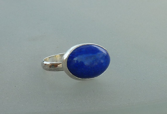 Lapis lazuli ring, Lapis ring, blue ring, Natural Lapis ring, Lapis lazuli, Gemstone ring, Artisan ring,something blue, blue Statement ri