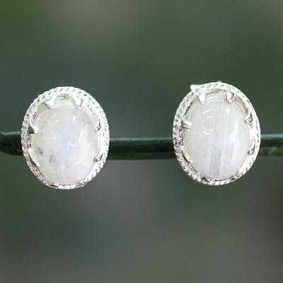 Silver Sparrow Moonstone Stud Earrings, 925 Sterling Silver Sparrow Jewelry  Earrings, Use Two Ways Moonstone Earrings -