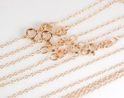 Rose Gold Plated Silver Necklace