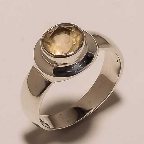 Sterling Silver Citrine Ring