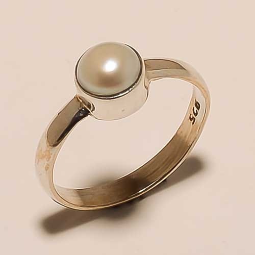 Sterling Silver Pearl Ring