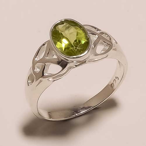 Sterling Silver Peridot Ring