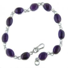 925 sterling silver cab stone bracelet