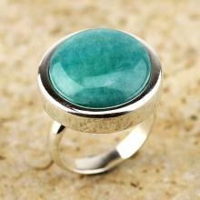 Amazonite cocktail ring