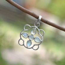 Beautiful Rainbow Moonstone Pendant,Solid Sterling Silver - Moonstone Jewelry,Rainbow Moonstone Necklace,Sterling Silver Pendant