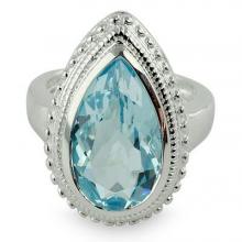 Blue Topaz Ring, 'Princess Tear'