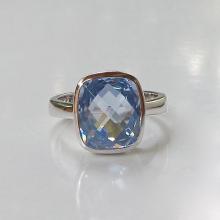 Blue Topaz Rings- Yellow Sapphire Rings-Orange Sapphire Rings-Sapphire Silver Rings-Anniversary Rings