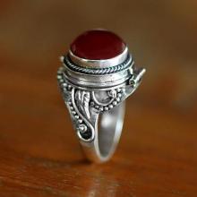 Carnelian cocktail ring
