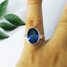 Gorgeous MIDNIGHT MYSTIC TOPAZ Gemstone Ring, Birthstone Ring, 925 Sterling Silver Ring, Fashion Ring, Artisan Handmade Ring