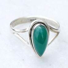 Green Stone Ring, Stone Ring, Green Stone Silver Ring, Silver Ring, Green Stone Ring, Sterling Silver Ring.
