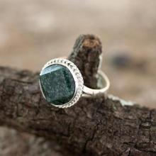 Jade cocktail ring