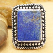 Lapis Lazuli Ring , Silver Lapis Lazuli Ring, Gemstone Ring, Crystal Ring, Statement Ring, Boho Ring, Cocktail Ring