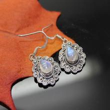 Moonstone Earrings, Sterling Silver Earrings, Gemstone Earrings, Mothers Day Gift