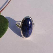 Natural Cab Lapis Lazuli Gemstone Ring - Bezel Set Artisan Ring - Handmade Ring - 925 Sterling Silver Ring - 14k,18k Gold Jewelry -Best Gift