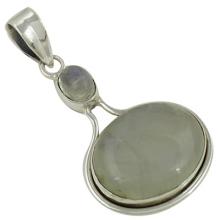 Rainbow Gemstone Silver pendant