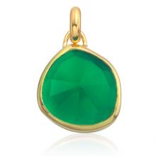 Rose Gold Plated Sterling Silver Bezel Set pendant