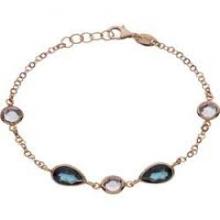 Rose gold plated silver jewellery bracelets