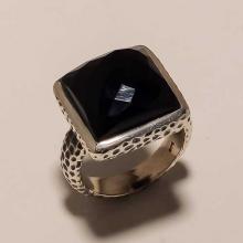 Solid Sterling Silver Black Onyx Gemstone Fine Spot