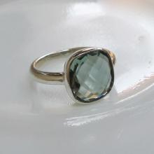 Stackable Ring- Amethyst Ring- Birthstone Ring- Gemstone Ring- Gifts for Her- Rings for Her- Ring with Green Stone