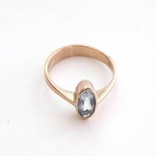 blue topaz Ring in Rose Gold