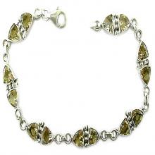 peridot sterling silver bracelet