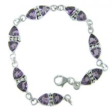stylish trilian shape sterling bracelet
