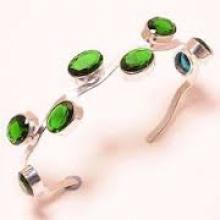 925 sterling silver gemstone handmade bangle